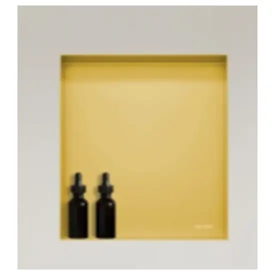 Półka wnękowa Wall Box 30 x 30 x 10 cm gold stal nierdzewna bez kołnierza